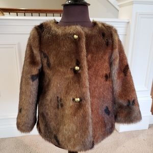 Janie and Jack Faux Mink Jacket